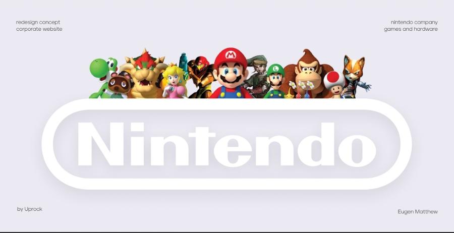 redesign concept corporate website nintendo company games and hardware Nintendo by Uprock Eugen Matthew